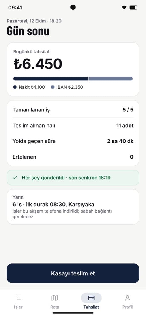 Gün sonu özeti